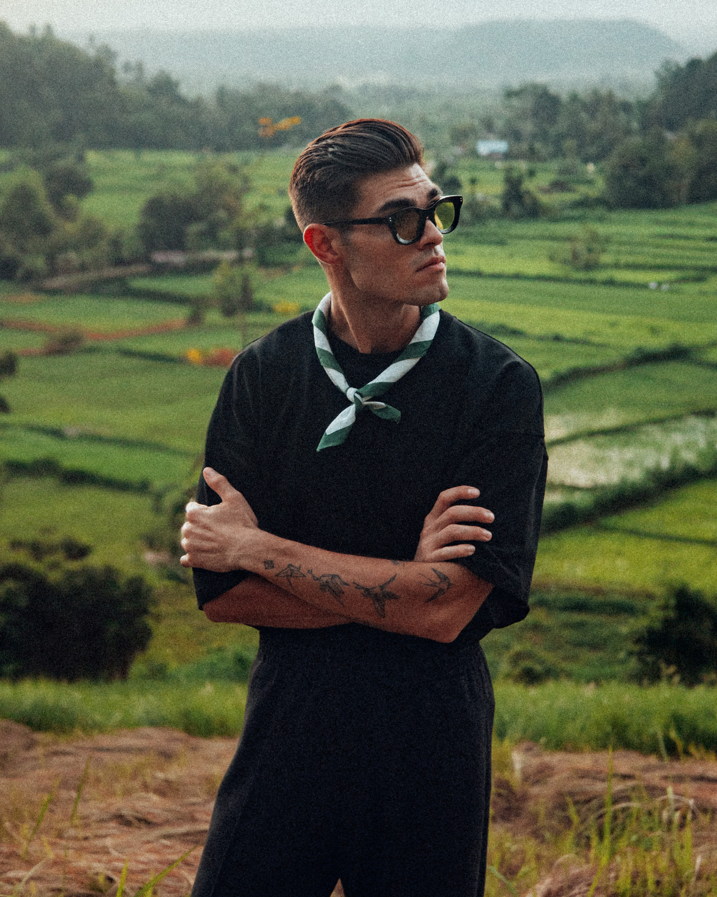 Bandana Necktie - Olive